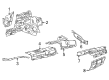 Diagram for Mercedes-Benz CLE53 AMG Exhaust Heat Shield - 236-682-88-00