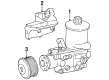 Diagram for Mercedes-Benz 300SD Power Steering Pump - 140-466-14-01