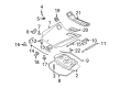 Diagram for Mercedes-Benz GL320 Grille - 164-880-43-05