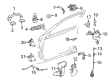 Diagram for Mercedes-Benz Rear Door Striker - 207-720-01-04