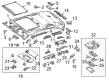 Diagram for Mercedes-Benz CLS53 AMG Sun Visor - 213-810-63-01-9H43