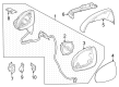Diagram for Mercedes-Benz EQE 350+ Car Mirror - 295-810-73-01