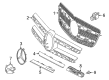 Diagram for Mercedes-Benz GLS63 AMG Emblem - 166-817-08-00