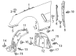 Diagram for Mercedes-Benz SL63 AMG Wheelhouse - 231-690-17-30