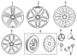 Diagram for Mercedes-Benz GLC300 Alloy Wheels - 253-401-56-00-7X21