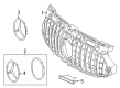 Diagram for Mercedes-Benz GLA35 AMG Emblem - 247-817-40-00