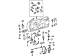 Diagram for Mercedes-Benz 600SEC Door Latch Assembly - 140-720-28-35