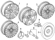Diagram for Mercedes-Benz GLC63 AMG S E Performance Alloy Wheels - 254-401-06-00-7X23