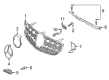 Diagram for Mercedes-Benz GLC63 AMG Grille - 253-888-55-00