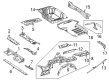 Diagram for Mercedes-Benz E450 Battery Hold Downs - 214-610-43-03