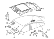 Diagram for Mercedes-Benz GLE43 AMG Sun Visor - 166-810-08-10-7M94