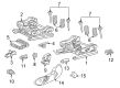 Diagram for Mercedes-Benz E320 Seat Switch - 210-821-38-51-9051