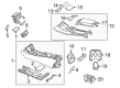 Diagram for Mercedes-Benz Hazard Warning Switch - 222-900-88-03-9J01
