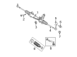 Diagram for Mercedes-Benz Power Steering Cylinder Boot Kit - 906-460-19-00