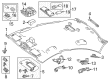 Diagram for Mercedes-Benz GLA250 Sun Visor - 176-810-14-00-7M94
