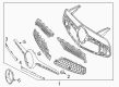 Diagram for Mercedes-Benz SL450 Grille - 231-880-86-00