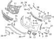 Diagram for Mercedes-Benz GL550 Wheel Cover - 164-884-58-22-3544