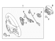 Diagram for Mercedes-Benz C63 AMG Steering Wheel - 000-460-28-03-9E38