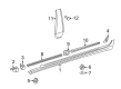 Diagram for Mercedes-Benz CLS550 Pillar Panels - 218-690-03-87