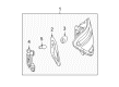 Diagram for Mercedes-Benz C63 AMG Back Up Light - 204-906-83-02-64