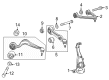 Diagram for Mercedes-Benz E350 Suspension Strut Rod - 214-330-53-00