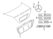 Diagram for Mercedes-Benz CLK320 Emblem - 215-758-00-58