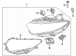 Diagram for Mercedes-Benz EQS 450+ Daytime Running Lights - 297-906-85-02