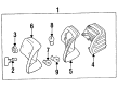 Diagram for Mercedes-Benz 500SEC Back Up Light - 140-820-21-64