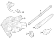 Diagram for Mercedes-Benz EQS 450 SUV Windshield Washer Nozzle - 296-869-05-00