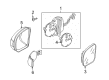Diagram for Mercedes-Benz S430 Car Mirror - 220-810-06-76