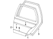 Diagram for Mercedes-Benz 190D Door Seal - 201-730-08-78