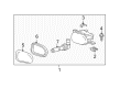 Diagram for Mercedes-Benz Fog Light Lens - 211-826-02-90