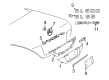 Diagram for Mercedes-Benz SL63 AMG Emblem - 230-758-00-58
