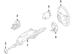 Diagram for Mercedes-Benz ML450 Steering Wheel - 164-460-69-03-9E38