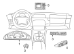Diagram for Mercedes-Benz C280 Tachometer - 203-540-78-48
