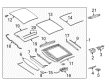 Diagram for Mercedes-Benz Sunroof Motor - 222-900-71-13