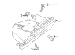 Diagram for Mercedes-Benz CLA45 AMG Glove Box - 117-680-42-00-8L36