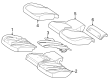 Diagram for Mercedes-Benz EQS 450+ SUV Seat Cushion - 296-920-64-04-9E38