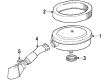 Diagram for Mercedes-Benz 300SE Air Duct - 103-090-04-82