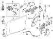 Diagram for Mercedes-Benz CLS63 AMG S Exterior Door Handle - 204-760-13-70-9183