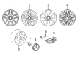 Diagram for Mercedes-Benz Alloy Wheels - 253-401-18-00-7X21