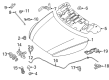 Diagram for Mercedes-Benz Metris Hood Latch - 447-880-01-60