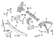 Diagram for Mercedes-Benz E400 Radiator Support - 207-620-02-72