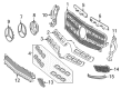 Diagram for Mercedes-Benz GLA250 Emblem - 156-888-05-00