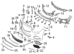 Diagram for Mercedes-Benz CLE53 AMG Headlight Screws - 002-990-76-00