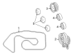 Diagram for Mercedes-Benz SL65 AMG Timing Belt Idler Pulley - 275-010-08-35