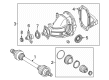 Diagram for Mercedes-Benz GLC300 Axle Shaft - 254-350-07-00
