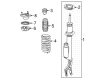 Diagram for Mercedes-Benz GLC43 AMG Strut Mounts - 206-321-30-00