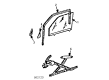 Diagram for Mercedes-Benz 300TD Window Run - 123-725-01-25