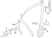 Diagram for Mercedes-Benz EQE 350 Seat Belt - 295-860-91-00-9C94